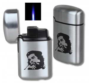 Artikelbild des Artikels “Che Guevara Jetflamme-Feuerzeug - Sturmfeuerzeug metal gebürstet “