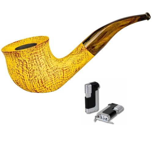 Artikelbild des Artikels “Vauen Pfeife * 5038 Savanna + Necuma Pfeifenfeuerzeug “