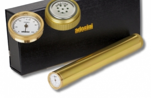 Adorini Cigar Tubo Humidor Zedernholz golden 
