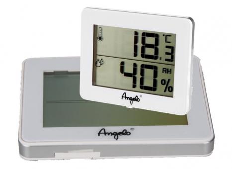 Angelo Digitales Hygro-Thermometer weiss 