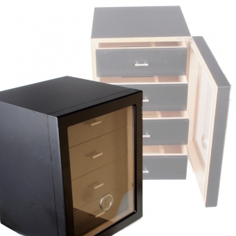 Angelo Humidorschrank Cabinet Black V-1350 