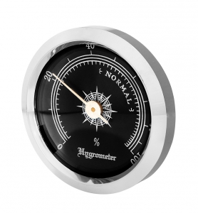 Front-Hygrometer Einbau 35-45mm schwarz 