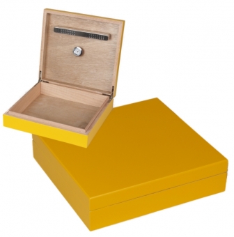 Ausstellungsstück Office Humidor gelb Polymerbefeuchter 