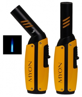 Myon Paris Rotate gelb Premium Feuerzeug mit schwenkbarer Zündung 