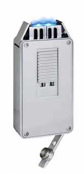 Porsche Design Zigarrenfeuerzeug P3648 Wide Flat Flame Zigarrenbohrer silber 