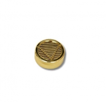 Polymer - Humidorbefeuchter rund 5,6x2,5cm gold 