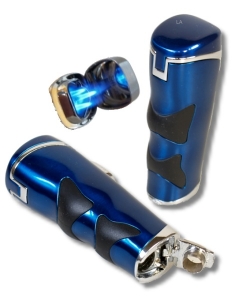 Tycoon Predator II Zigarrenfeuerzeug 3x Laser+Bohrer blau 