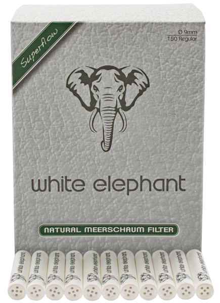 Artikelbild 1 des Artikels “White Elephant Meerschaumfilter 9mm 150er Pack “