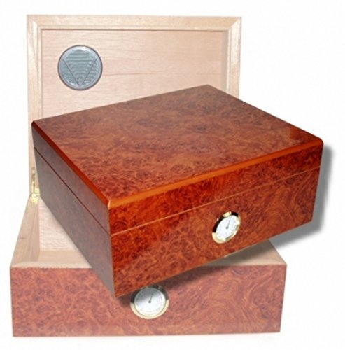 Artikelbild 1 des Artikels “Amboina Maser Finish Humidor Hygro V- 380 Inkl. Polymerbefeuchter “