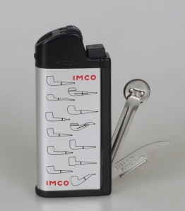 Artikelbild 1 des Artikels “IMCO Pfeifenfeuerzeug Chic 4 Pipe Flint Pfeifenbesteck silber Logo “