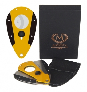 Artikelbild 1 des Artikels “Myon Paris Zigarrencutter Butterfly Racing Edition Lack gelb “
