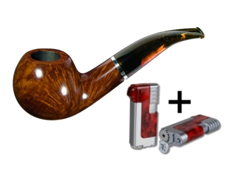 Artikelbild 1 des Artikels “Vauen Pfeife Classic 3937 + Necuma Pfeifenfeuerzeug “