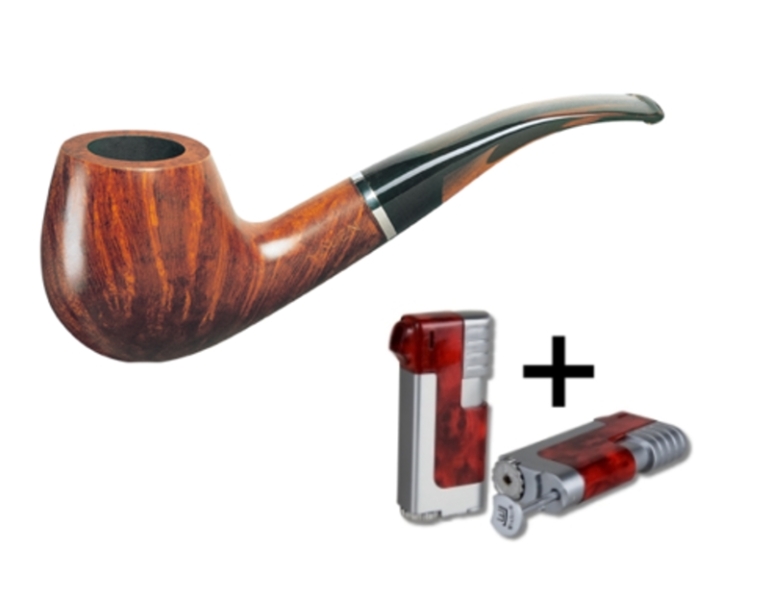 Artikelbild 1 des Artikels “Vauen Pfeife Classic 3961 + Necuma Pfeifenfeuerzeug “