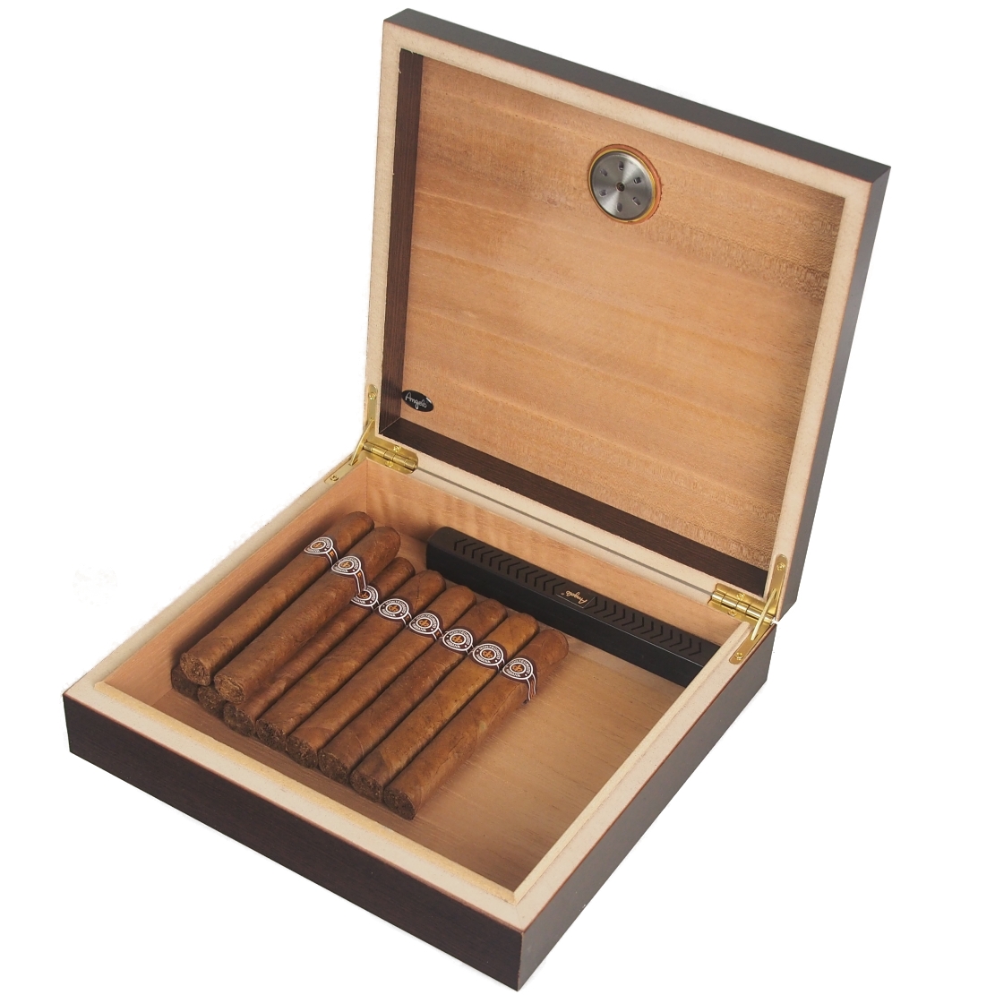 Artikelbild 3 des Artikels “Angelo Humidor Rosewood-Finish Außenhygrometer Inkl. Polymerbefeuchter “