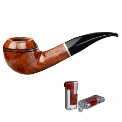 Vauen Pfeife Royal 2168+ Necuma Pfeifenfeuerzeug 