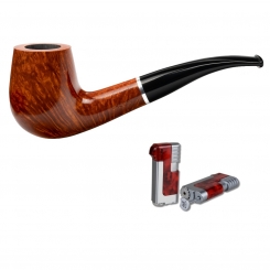 Vauen Pfeife * Royal 2172 + Necuma Pfeifenfeuerzeug 