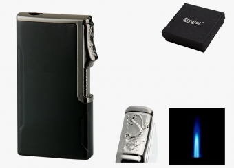 Eurojet Feuerzeug Jet schwarz/gun 