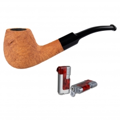 Vauen Pfeife Basic Nature 4400-61 + Winjet Pfeifenfeuerzeug 