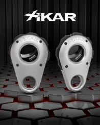 Xikar Zigarrencutter Revolution rotierend silber 