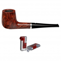 Vauen Pfeife * Royal 103 Weißpunktedition + Necuma Pfeifenfeuerzeug 