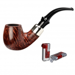 Vauen Pfeife * Royal 115 Weißpunktedition  + Necuma Pfeifenfeuerzeug 