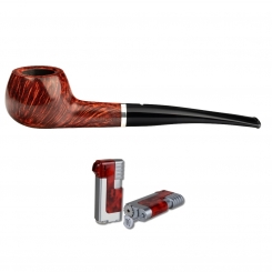 Vauen Pfeife * Royal 167 Weißpunktedition + Necuma Pfeifenfeuerzeug 