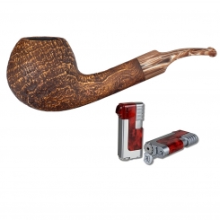 Vauen Pfeife Dante sand 5644 + Necuma Pfeifenfeuerzeug 